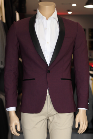 Burgundy Shawl - Jacket